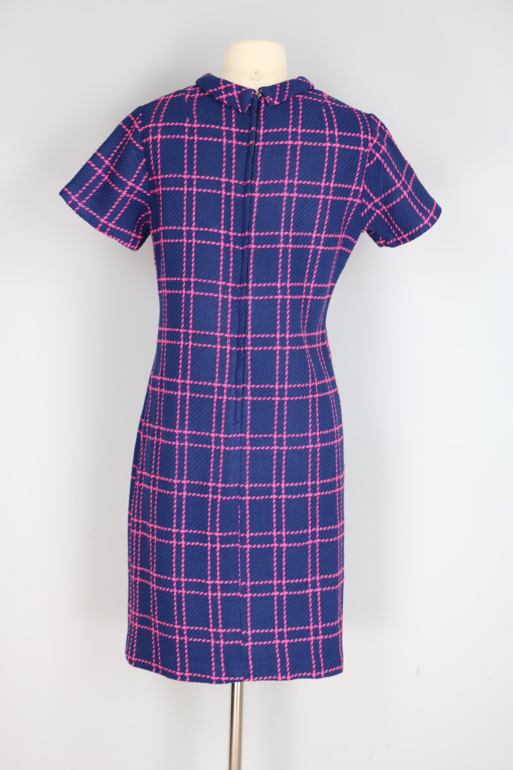 1960s Dress Sheath Dress Window Pane Check Short Shift - Etsy