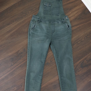 FREE PEOPLE Denimoveraller Y2K-jeans Khakifärgade overaller Farm Country Western Hipster Hippie Casual Vardagsjeans - Liten bild 2