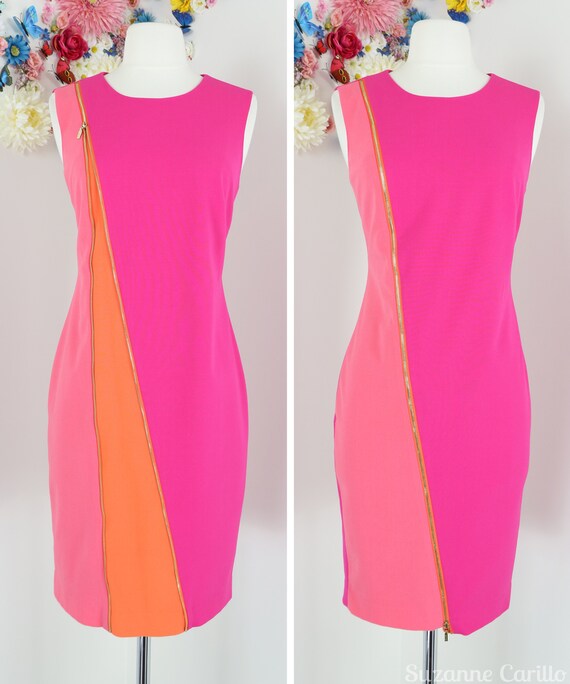 calvin klein zipper dress