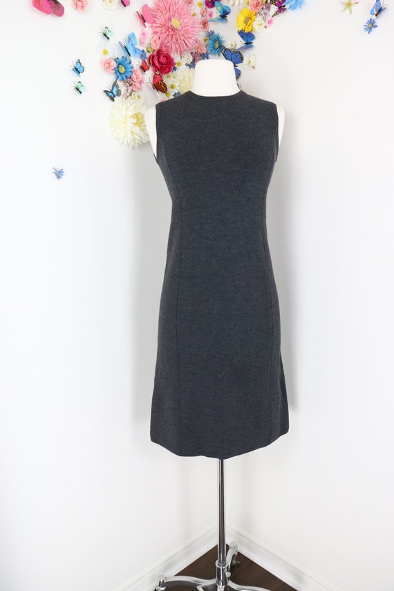 Grey BROOKS BROTHERS Sweater Dress Mod 