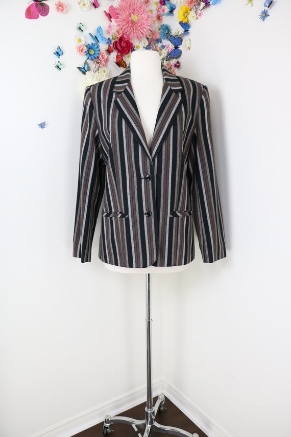 Vintage 70s 80s Striped Blazer - PANTHER by Pant-… - image 5