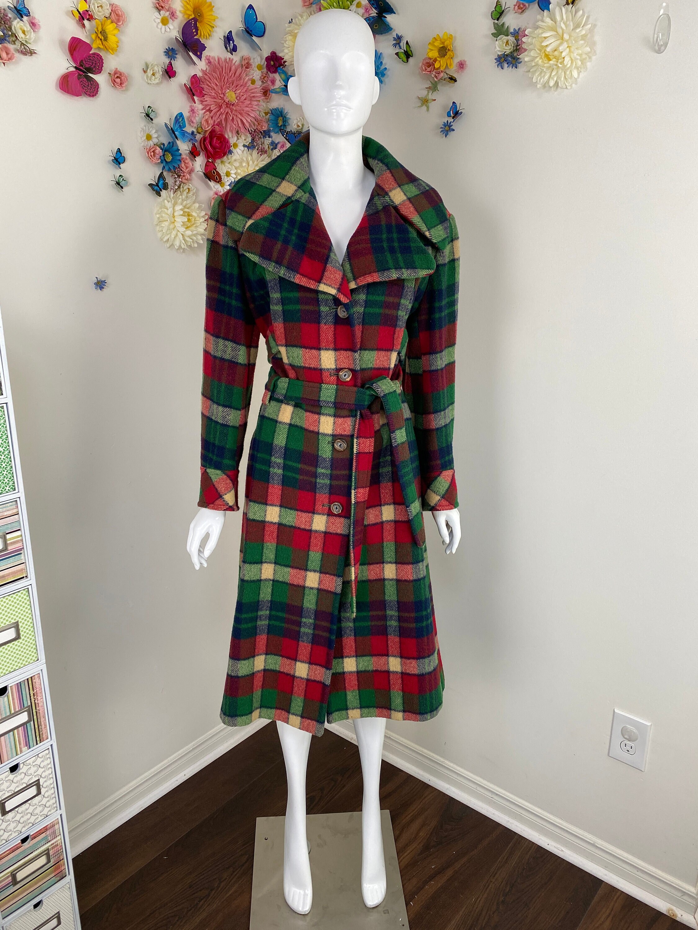 Rainbow Plaid Coat -  Canada