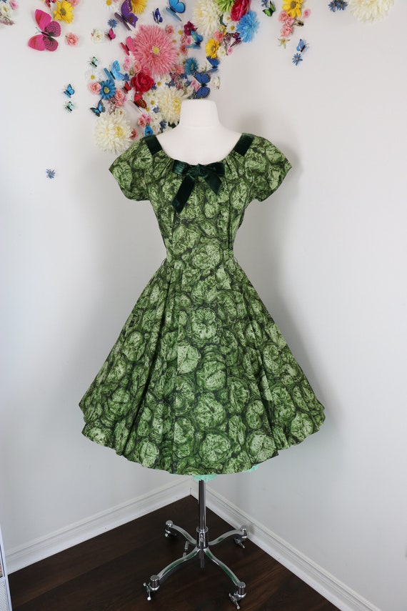 Vintage 40s 50s  Floral Day Dress by MARIE CHRISTI