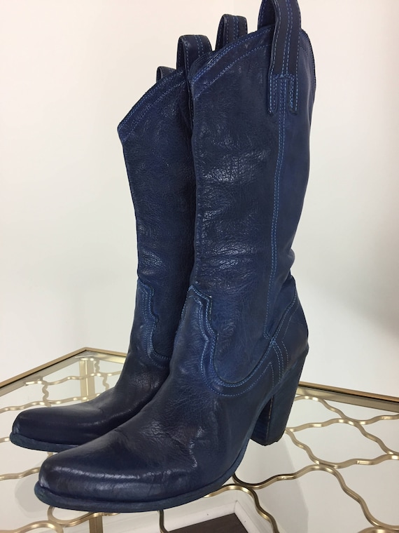 blue cowboy boots