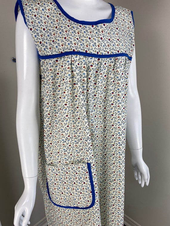 Floral Summer Day Dress With Pocket - Vintage 40s… - image 4