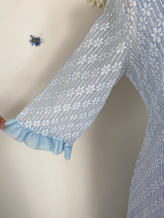 Lace Peignoir Nightgown Lingerie Robe Set - Vinta… - image 6