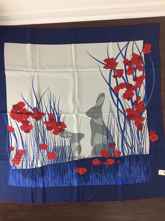 Vintage GRES PARIS Silk Scarf by Madame Grès - Des