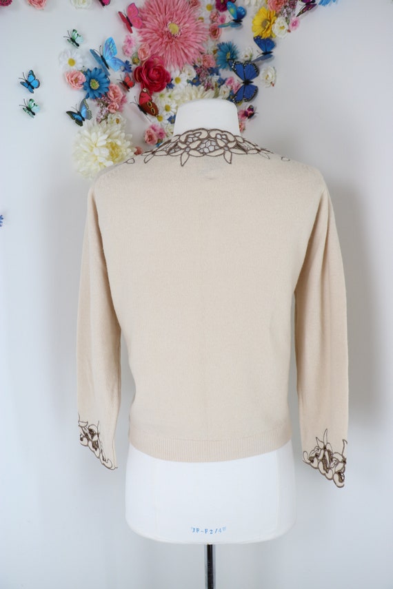 1950s Dye Cut Cardigan Sweater - DOREEN LOH Vintage 5… - Gem