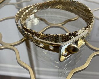 Amazing WHITING & DAVIS Signed New Old Stock Vintage 1980's Gold