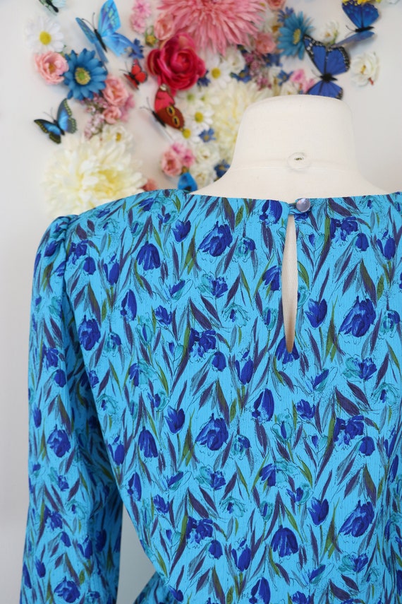 1980s Dress - Vintage Floral Tiered Dress - ORITE… - image 10