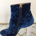 crushed velvet booties