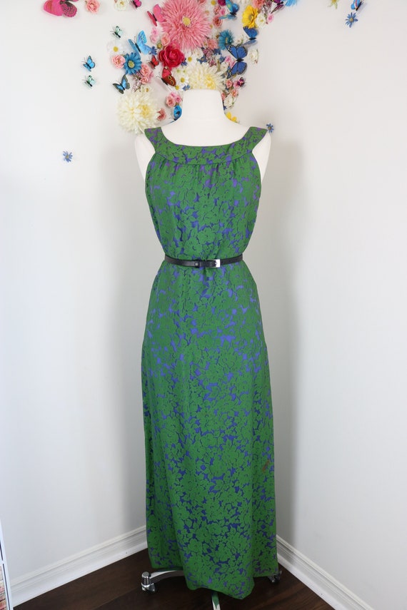 50s/60s Floral Maxi Dress - ALICE EDWARDS Vintage 