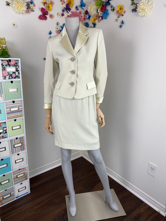 90s skirt top suit set