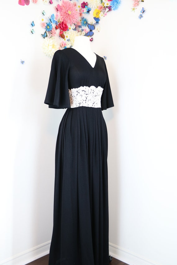 Vintage JEAN VARON Dress 70s London Maxi Dress - … - image 4