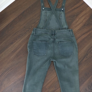 FREE PEOPLE Denimoveraller Y2K-jeans Khakifärgade overaller Farm Country Western Hipster Hippie Casual Vardagsjeans - Liten bild 3