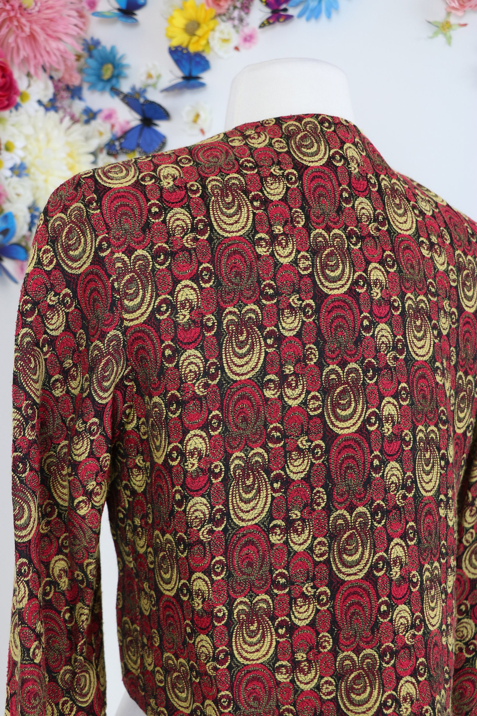 1980s Chinese Asian Jacket Cropped 3/4 Sleeve Frog Clasp - Etsy