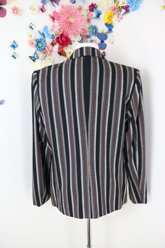 Vintage 70s 80s Striped Blazer - PANTHER by Pant-… - image 8