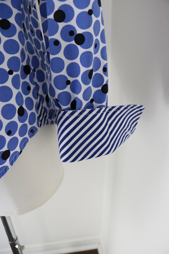 Retro Polka Dot Striped Button Up Shirt - BEN SHE… - image 7