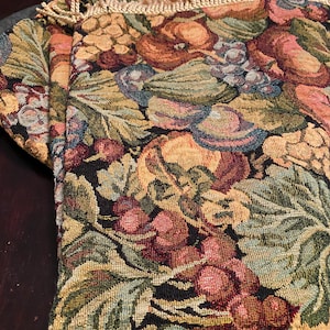 Tapestry Fringe Tablecloth Couch Cover Vintage Autumn Fruit Floral Throw Blanket