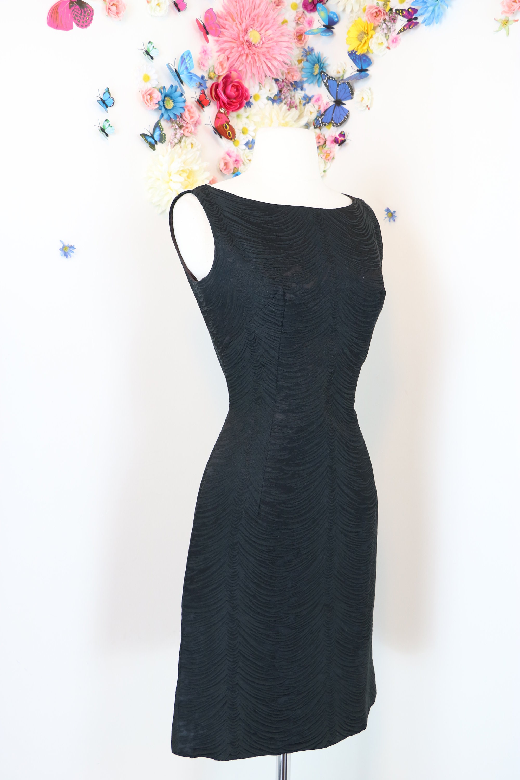 1950s 60s Little Black Dress Body Con Wiggle Party | Etsy Canada