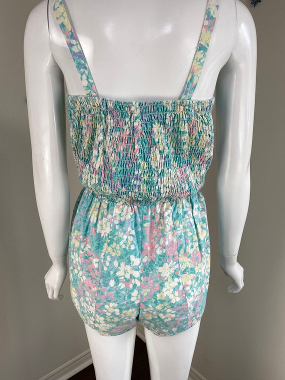 50s 60s ROXANNE Cotton Romper Playsuit Onesie - V… - image 8