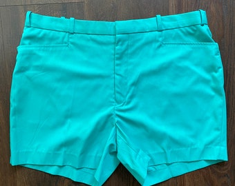 Pantalones cortos vintage de los años 60 para hombre, estilo golf, verano, deportivos, informales, para barbacoa, picnic, playa, vacaciones (talla L/XL)