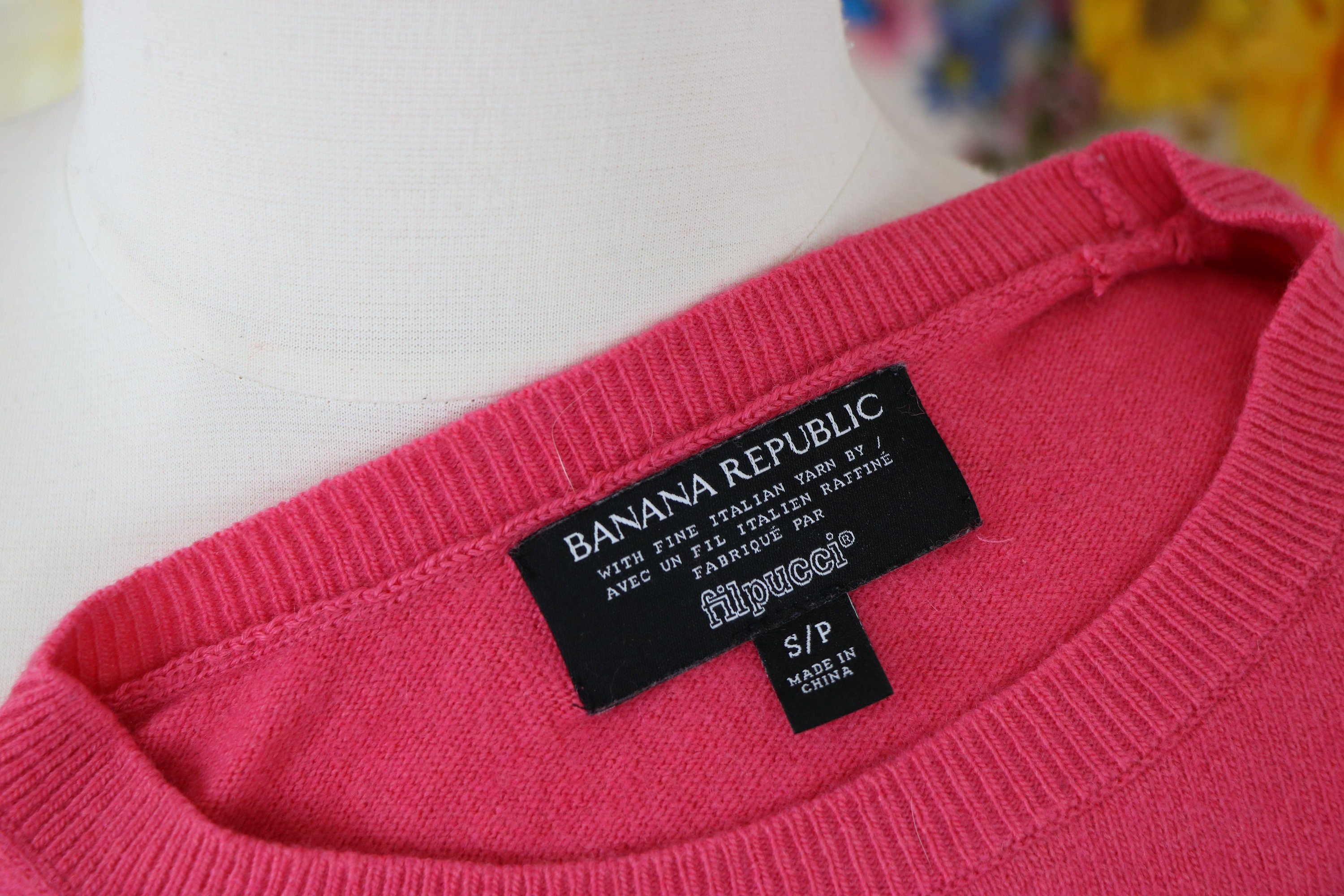 Banana republic pink best sale sweater