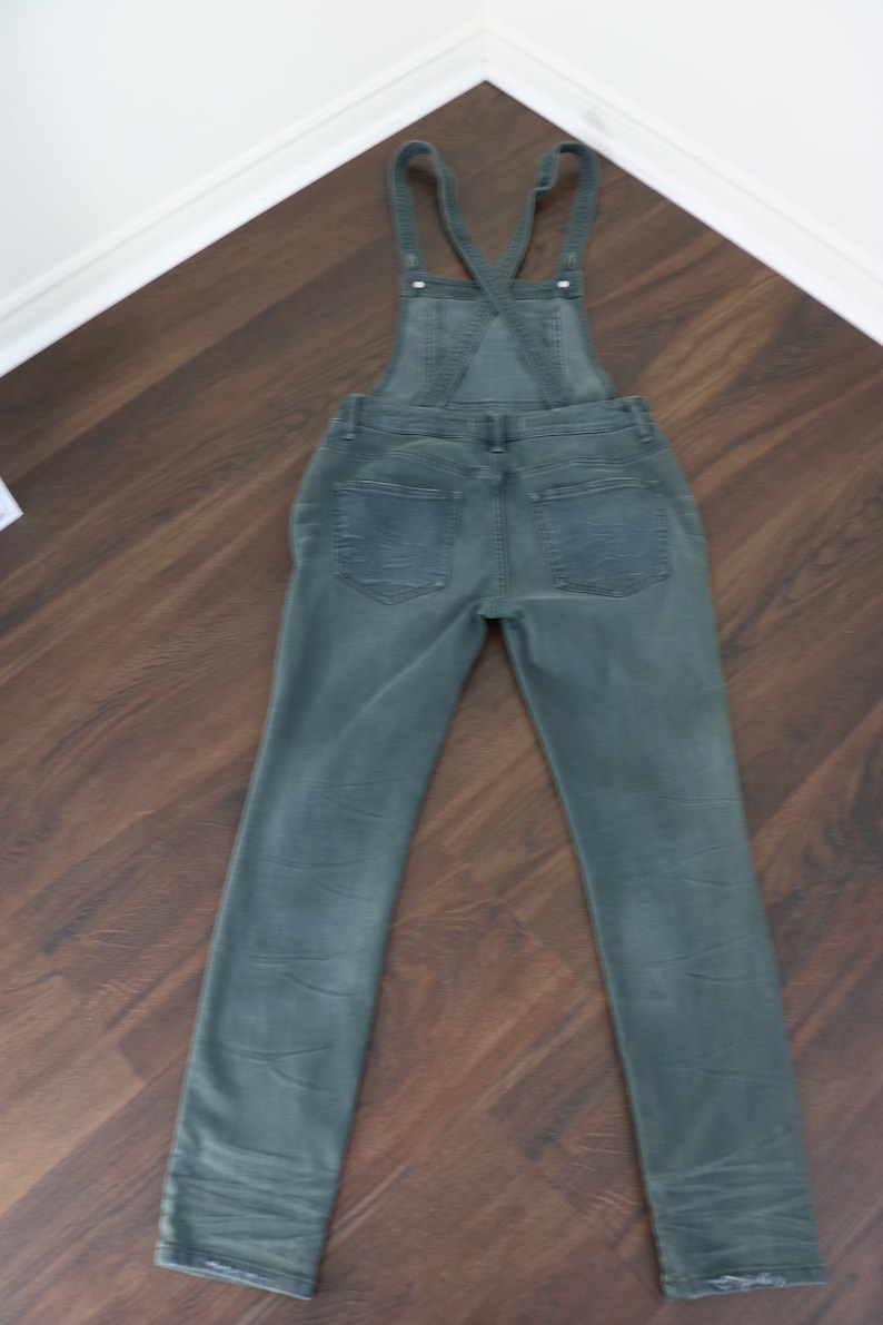 FREE PEOPLE Denimoveraller Y2K-jeans Khakifärgade overaller Farm Country Western Hipster Hippie Casual Vardagsjeans - Liten bild 4