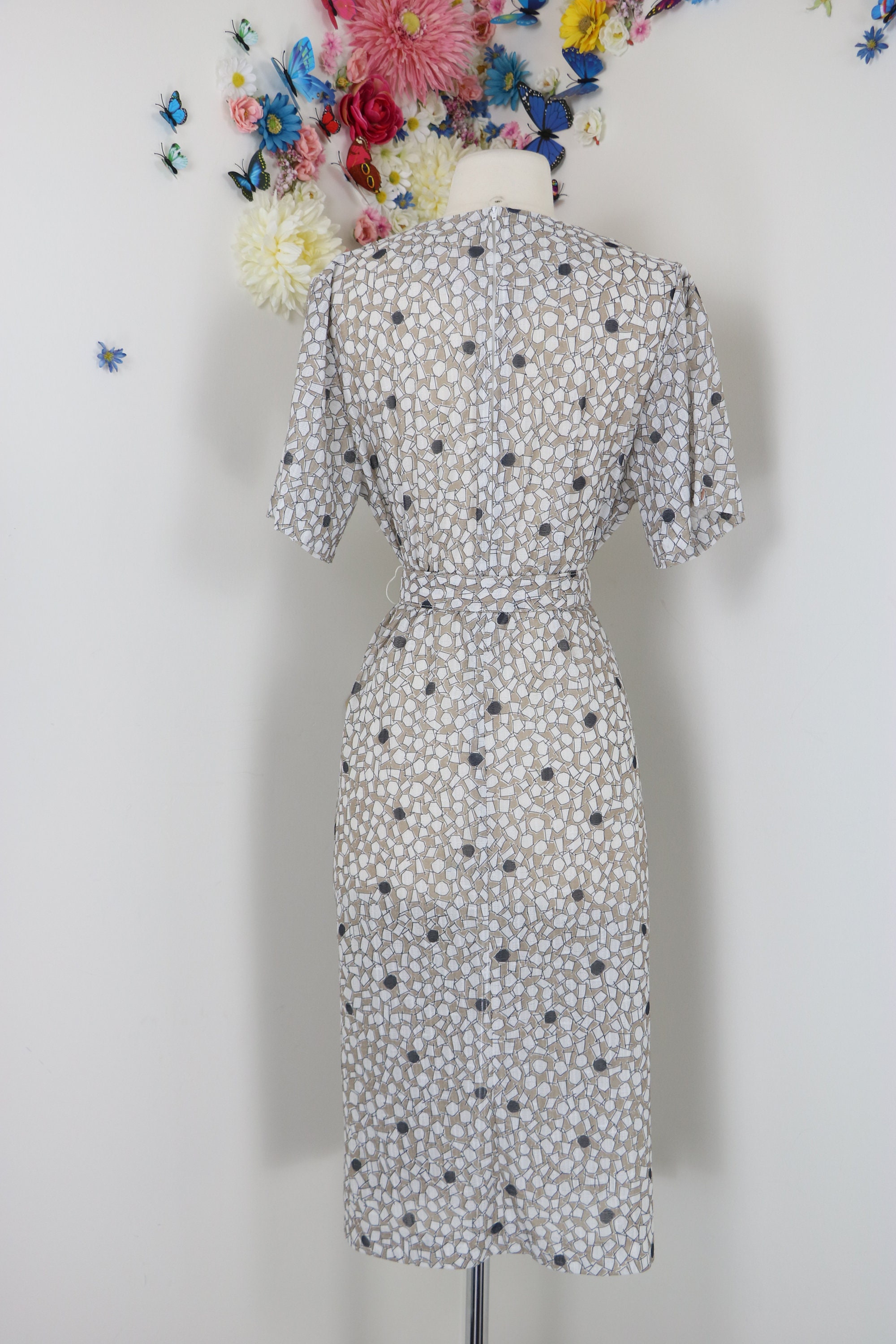 1960s Day Dress Vintage A-line Midi Dress M/L White - Etsy Canada