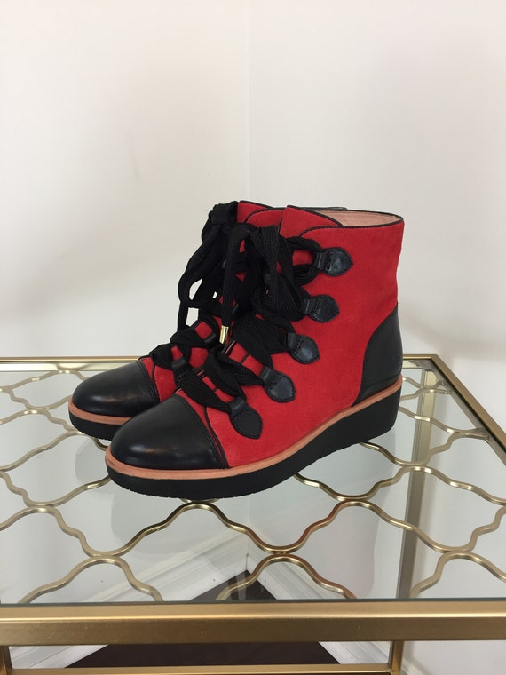 kate spade red boots