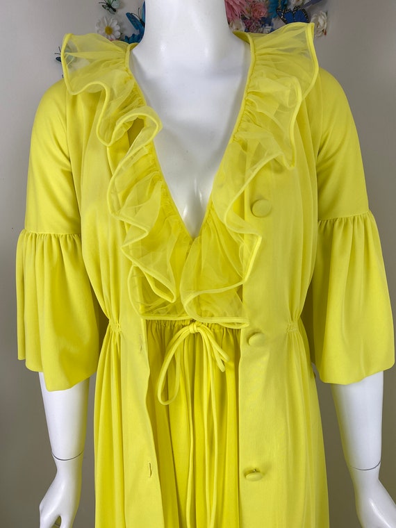 VIRGINIA WALLACE Peignoir Robe Duster Lingerie - … - image 7