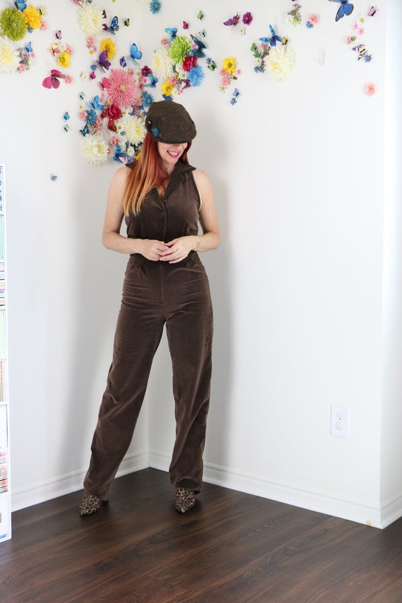70s velvet jumpsuit