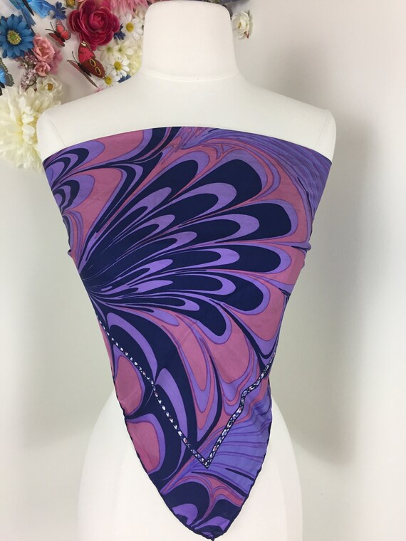 Vintage RICHARD ALLAN Silk Scarf - Designer Large