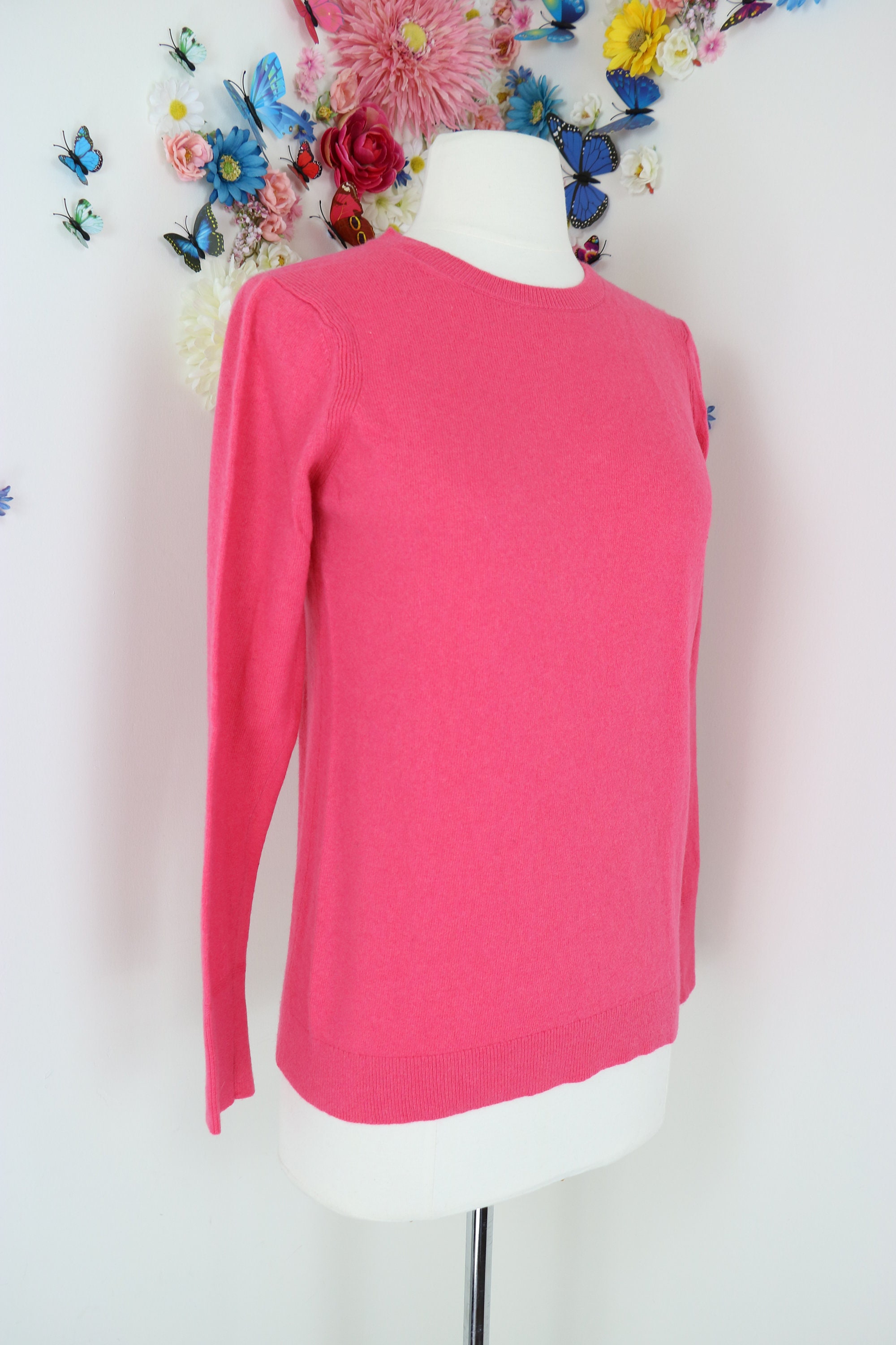 Pink Cashmere Merino Wool Pullover Sweater BANANA REPUBLIC - Etsy Canada