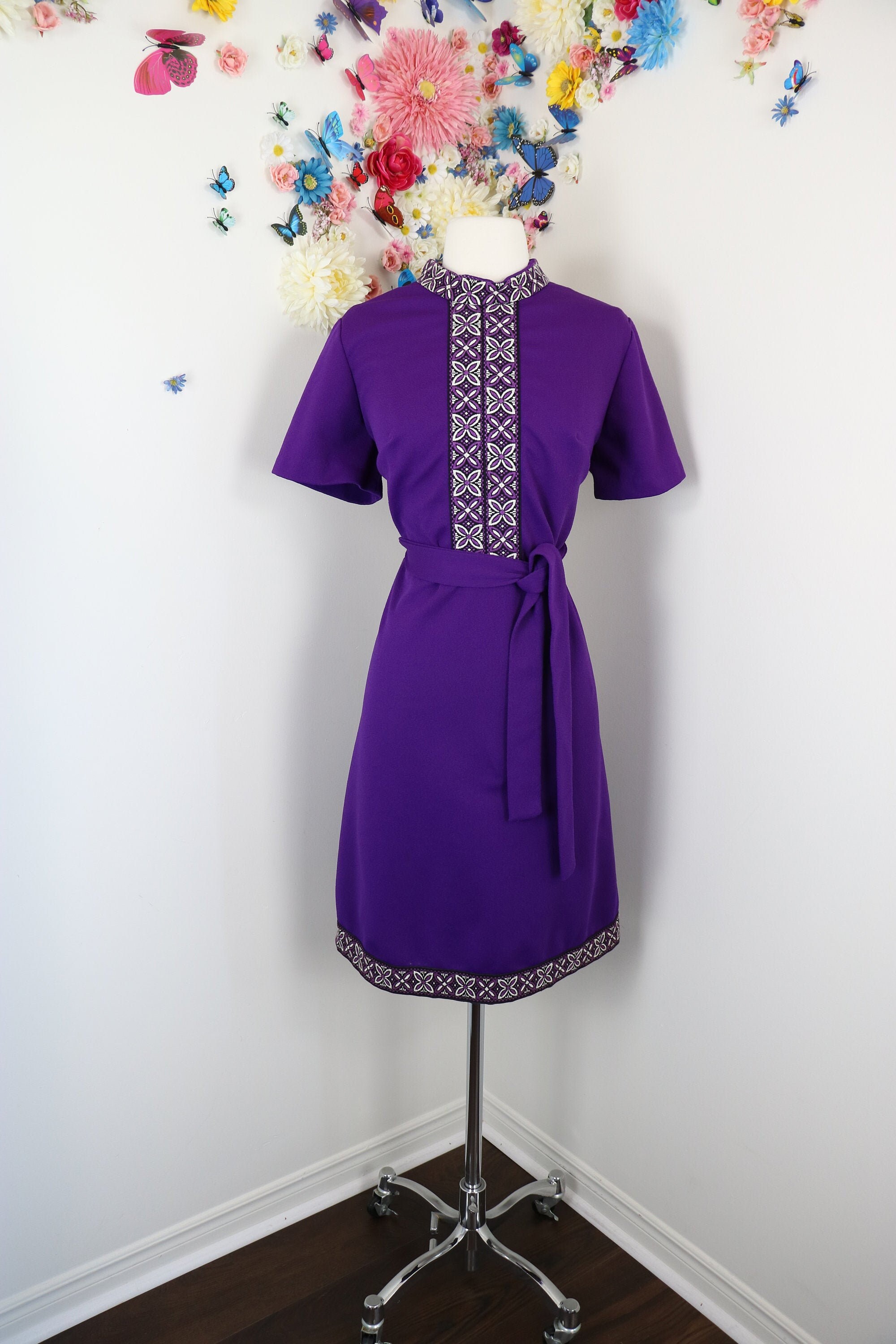 Purple mod best sale dress