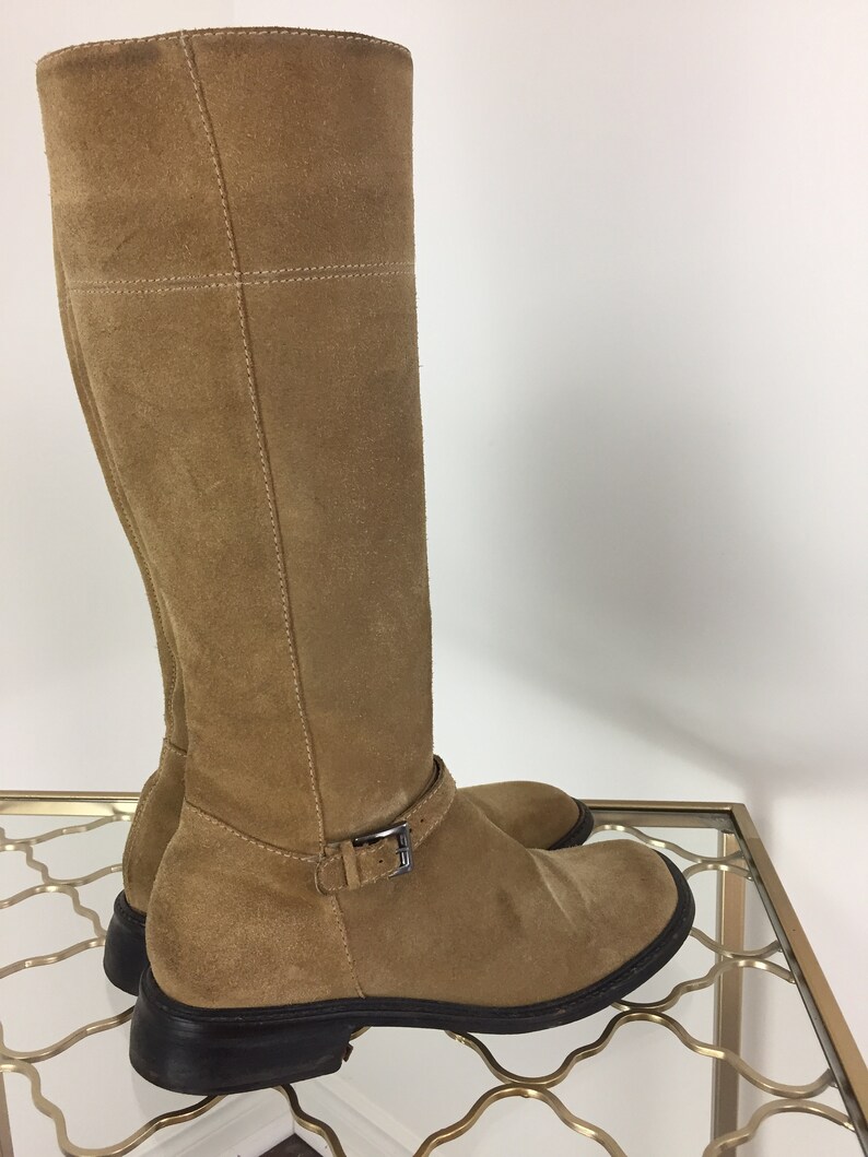 1970s 80s Vintage Brown Suede Leather Riding Boots Moto | Etsy