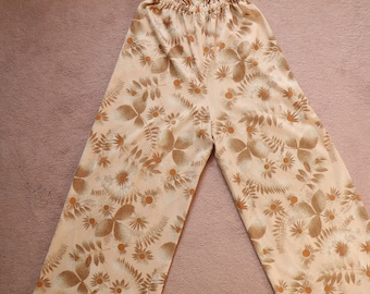 Mono floral sin tirantes de los años 70, mono vintage sin tirantes de pierna ancha de los años 70, mono informal de verano de reina de la discoteca (talla mediana)