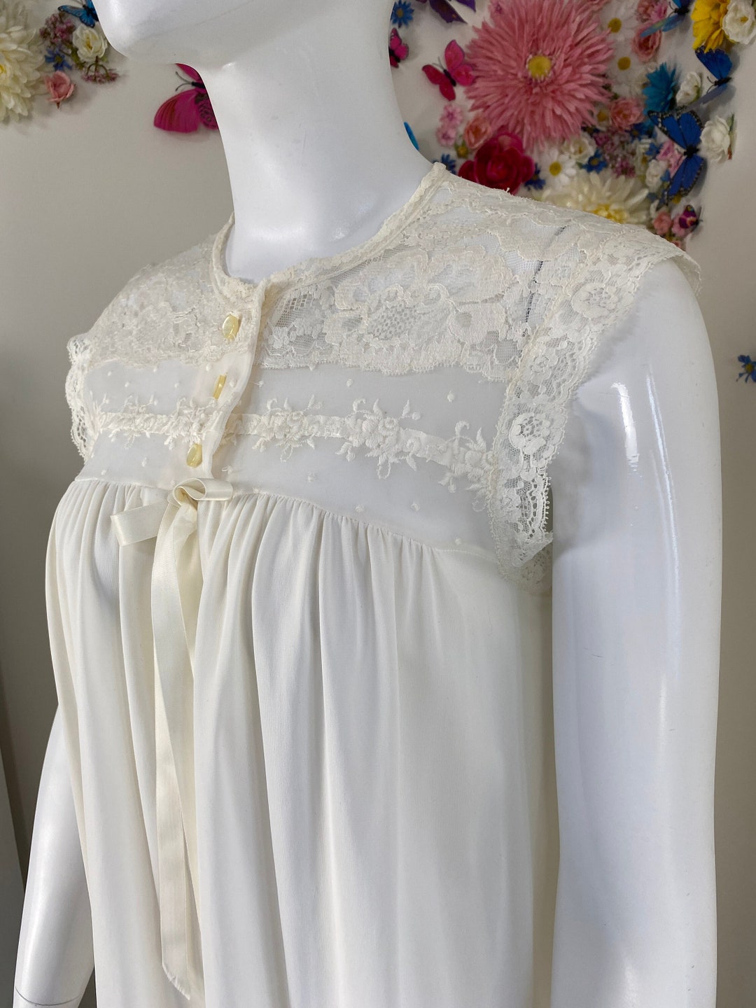 Vintage Baby Doll Nightgown 60s 70s Lingerie Negligee Peignoir off ...