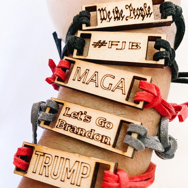 Patriot Bracelet, We the people, MAGA, Lets Go Brandon, Tump, FJB