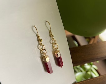 Nickel-Free Resin "Cinnamon" Earrings