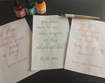 Disney Quotes Pointed Pen