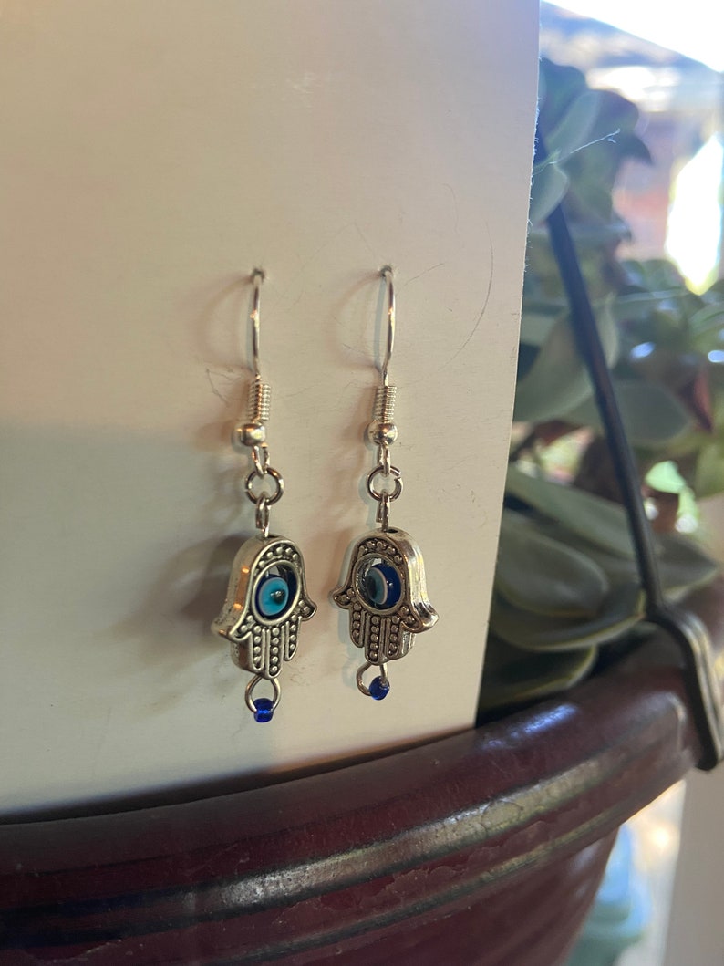 Hamsa Earrings image 1