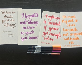 Geek/Nerd Brush Pen Calligraphy Quotes