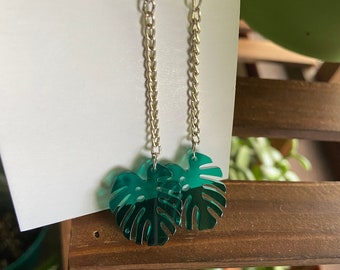 Monstera Deliciosa Earrings