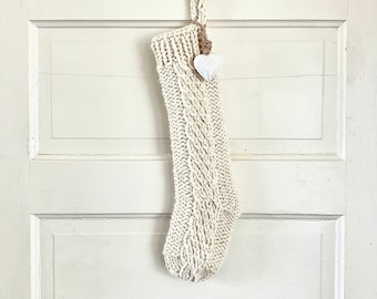 PDF Drift Stocking Pattern - Modern, minimalist, Scandinavian style, knit Christmas stocking