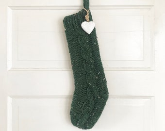 PDF Tannenbaum Stocking Pattern - Modern, minimalist, Scandinavian style, knit Christmas stocking