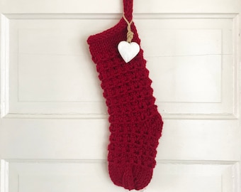 PDF Ilex Stocking Pattern - Modern, minimalist, Scandinavian style, knit Christmas stocking
