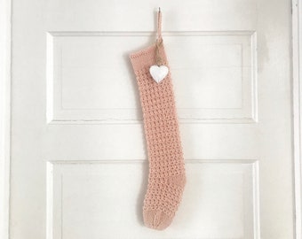 PDF Ilex Stocking Worsted Pattern - Modern, minimalist, Scandinavian style, knit Christmas stocking