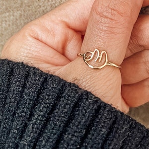 Sloth Ring Sloth Engagement Ring White Gold Sloth Engagement Ring 14k Sloth Ring Gold Sloth Ring Sloth Ring Etsy