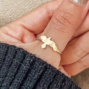 Gold Raven Ring Crow Ring Raven Jewelry Crow Jewelry Gift For Women